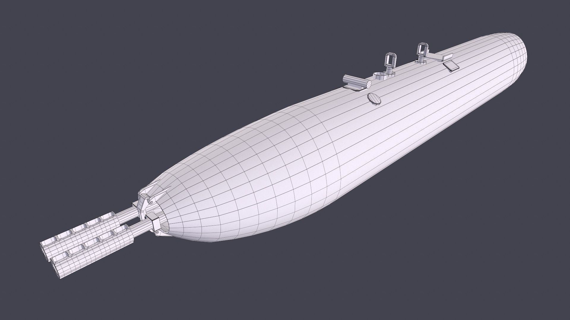 Rockets And Gun Pods Collection Low-poly 3D model_36