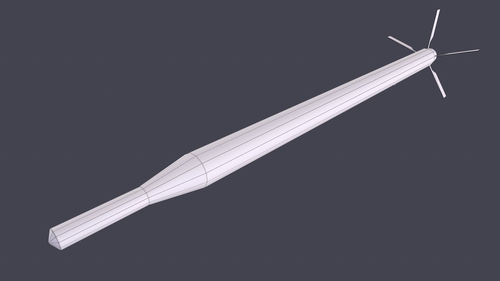 Rockets And Gun Pods Collection Low-poly 3D model_34