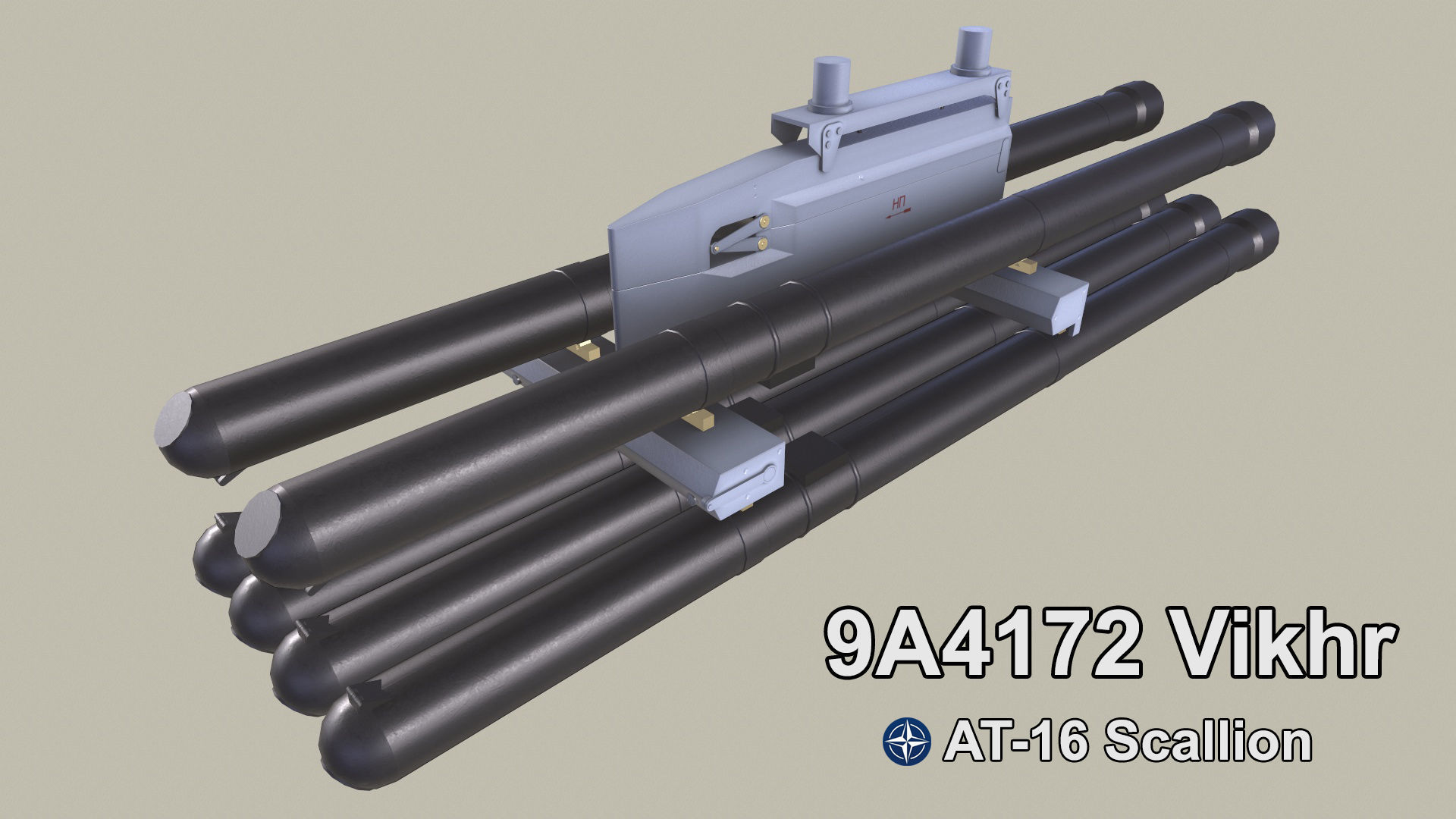 Rockets And Gun Pods Collection Low-poly 3D model_15