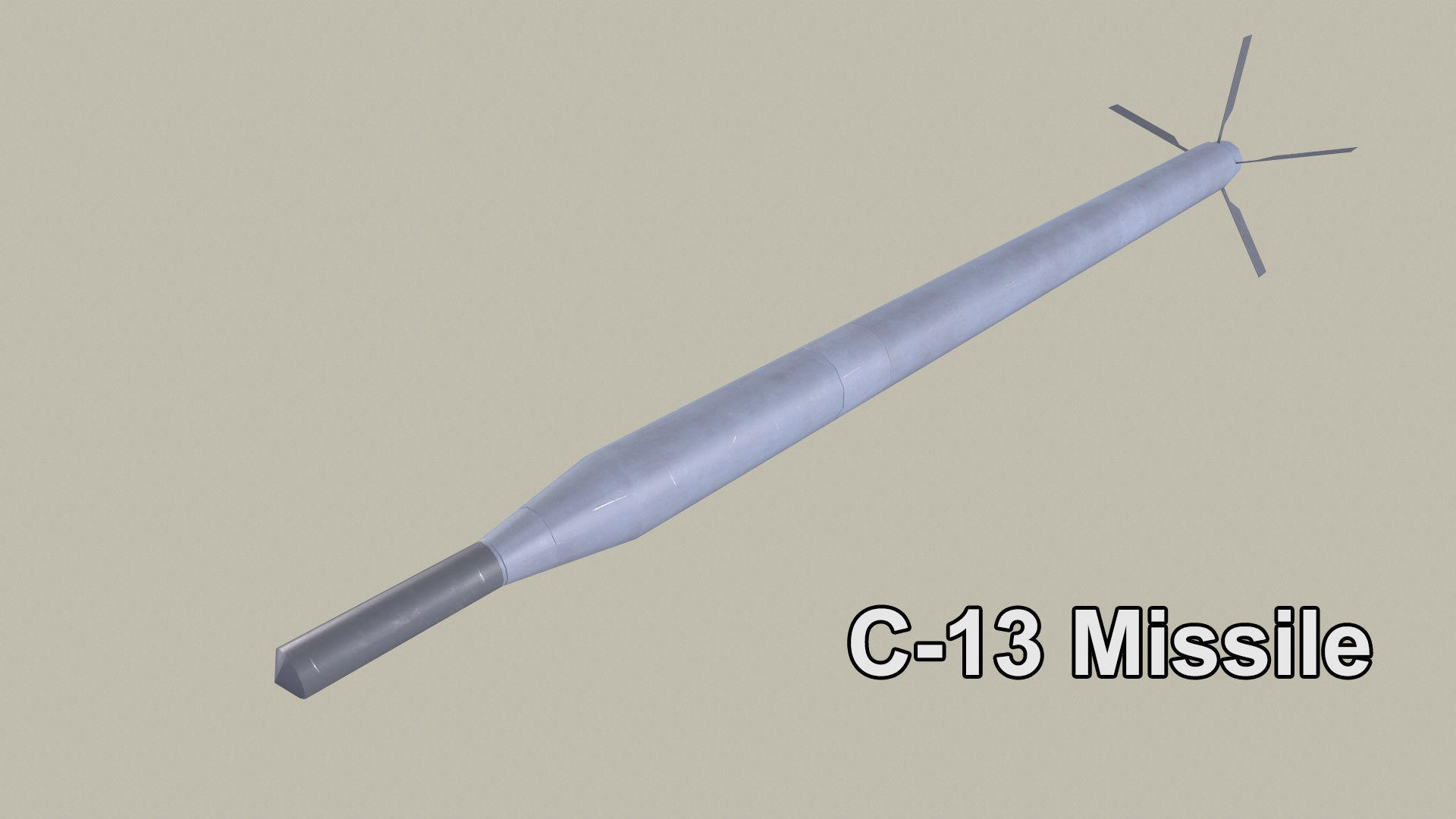 Rockets And Gun Pods Collection Low-poly 3D model_7