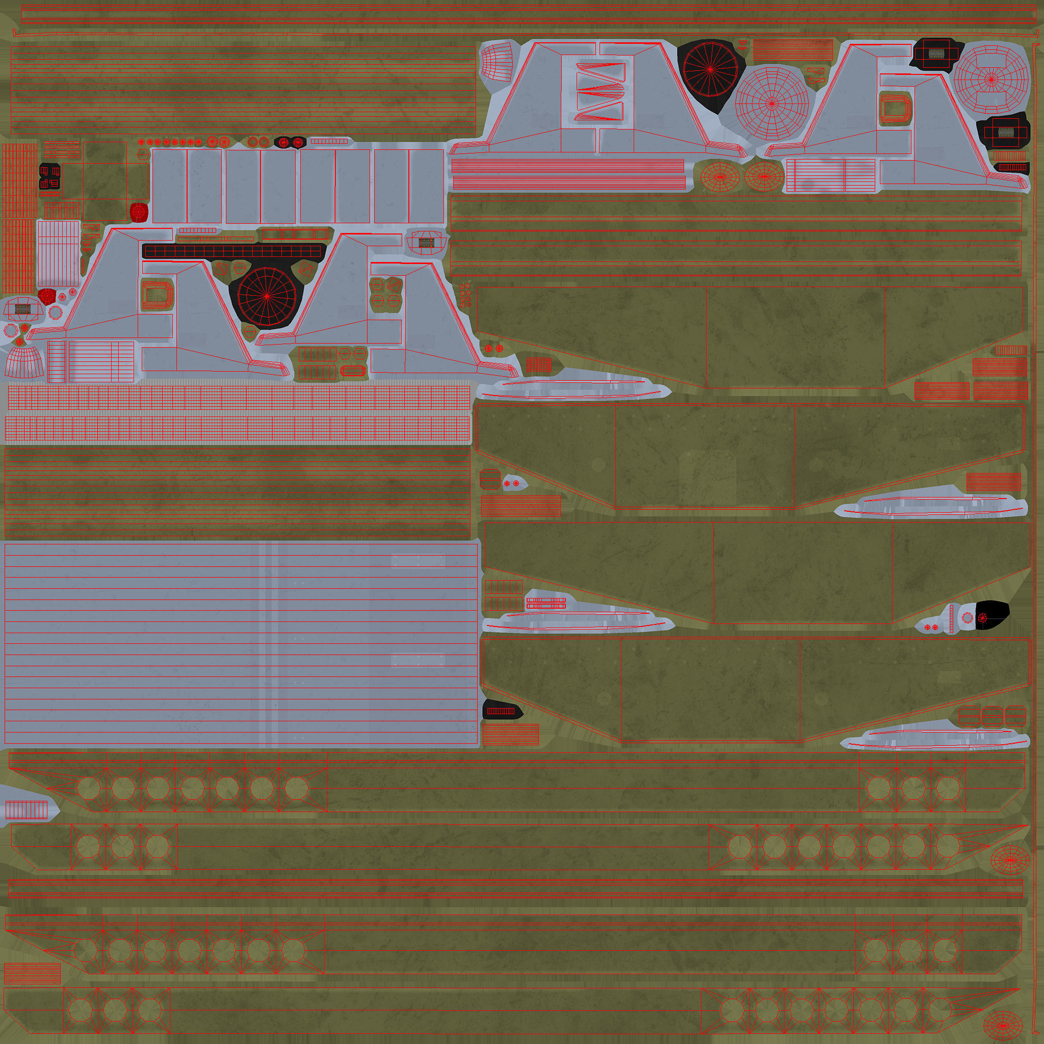 Rockets And Gun Pods Collection Low-poly 3D model_48