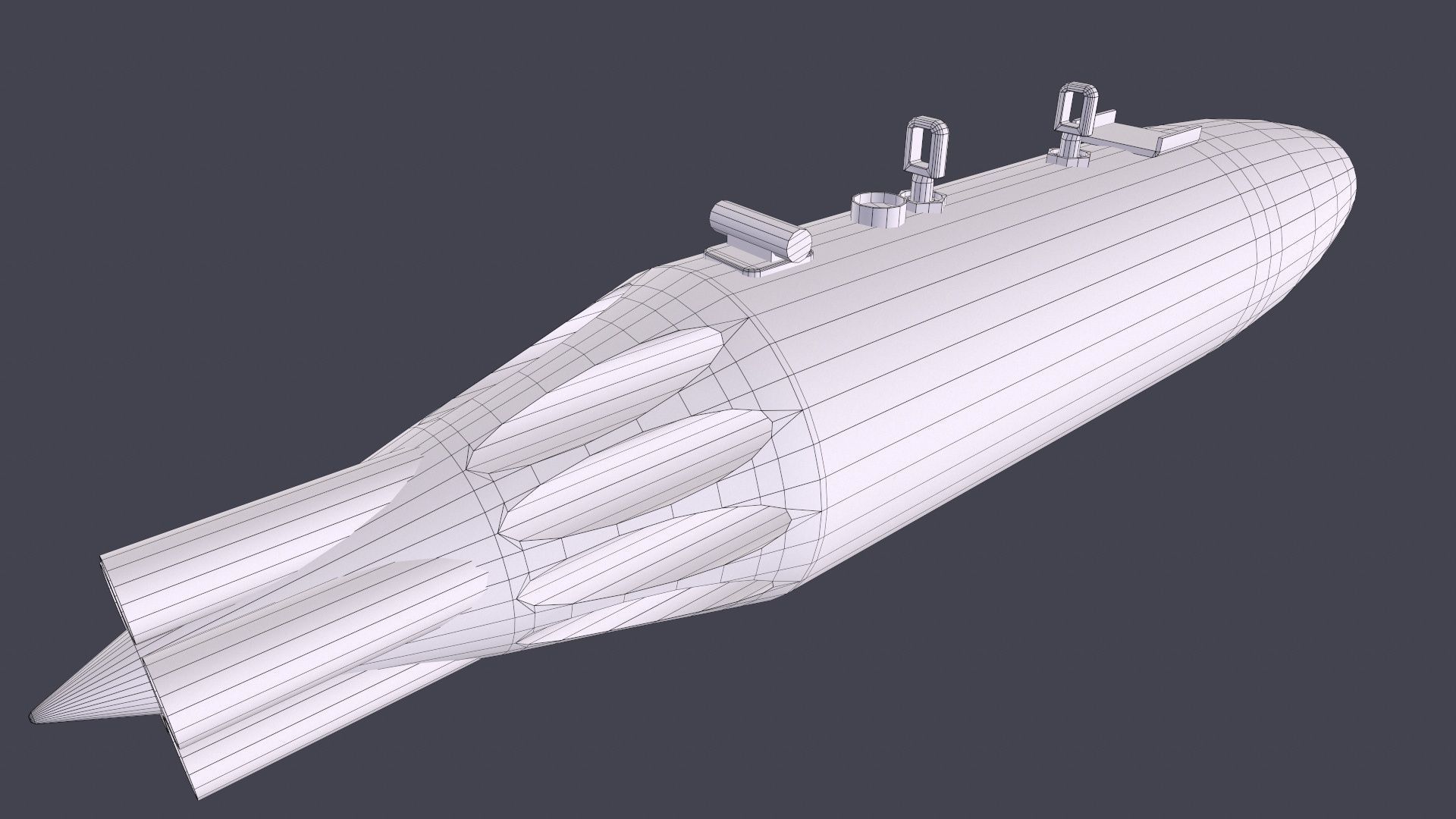 Rockets And Gun Pods Collection Low-poly 3D model_38