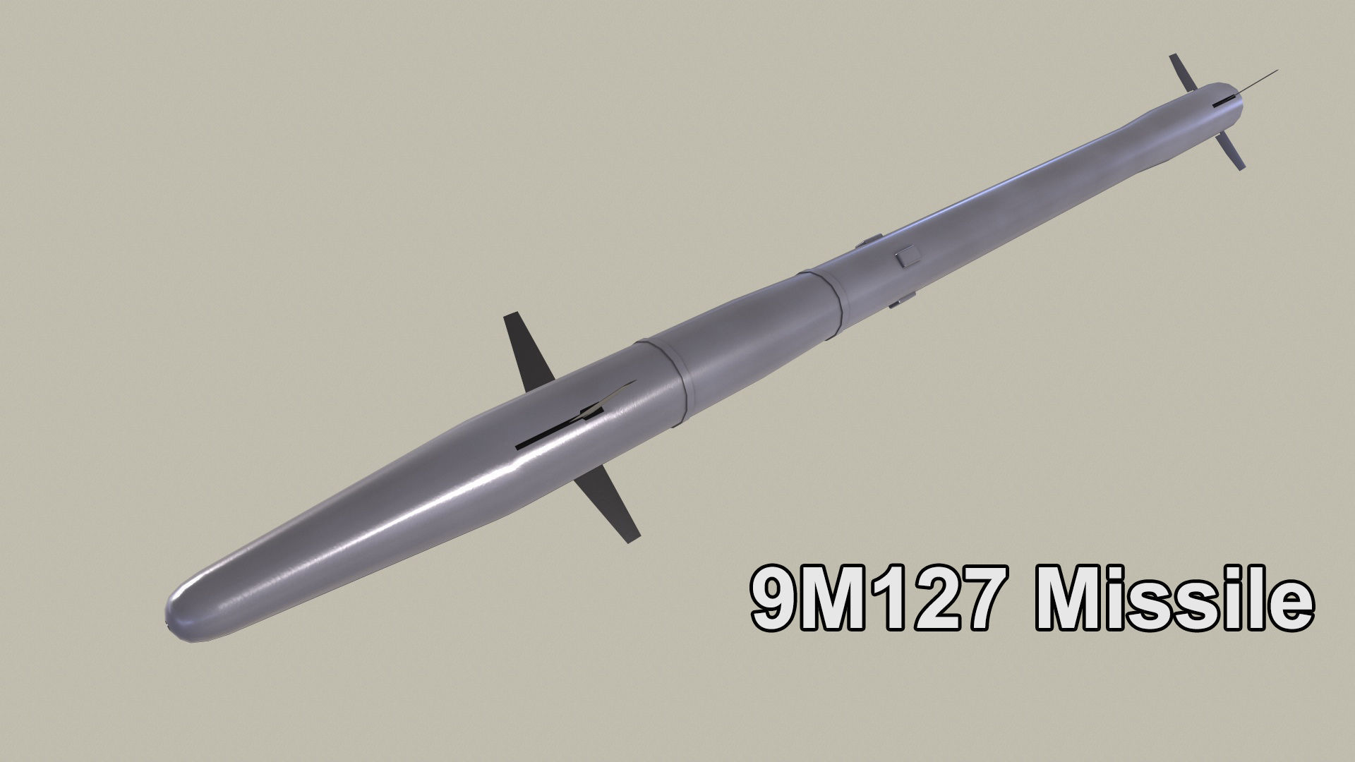 Rockets And Gun Pods Collection Low-poly 3D model_11