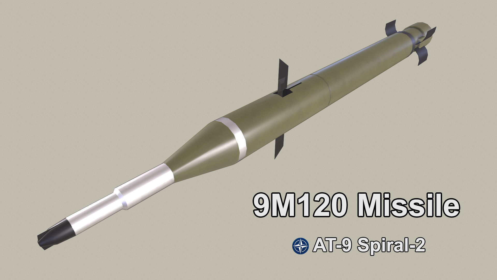 Rockets And Gun Pods Collection Low-poly 3D model_10
