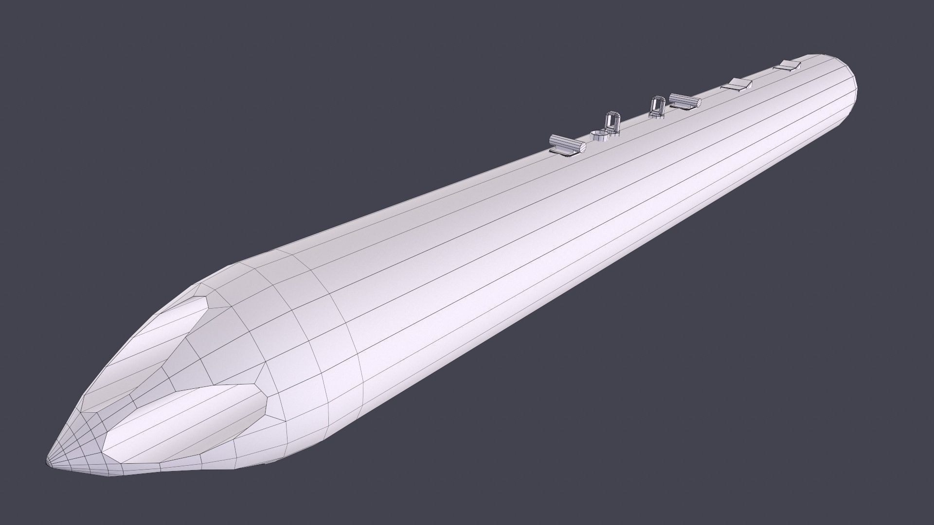 Rockets And Gun Pods Collection Low-poly 3D model_40