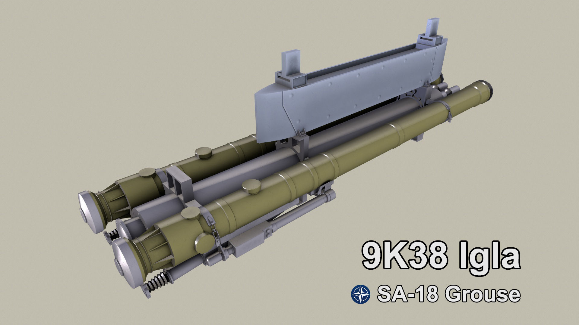 Rockets And Gun Pods Collection Low-poly 3D model_14