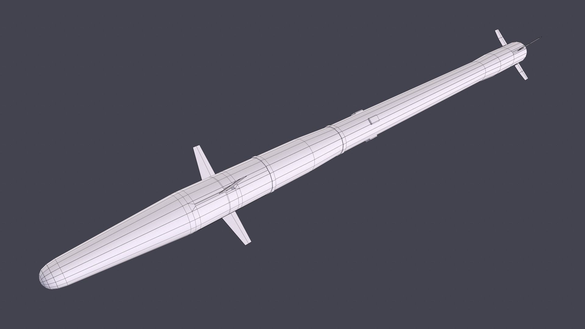 Rockets And Gun Pods Collection Low-poly 3D model_31