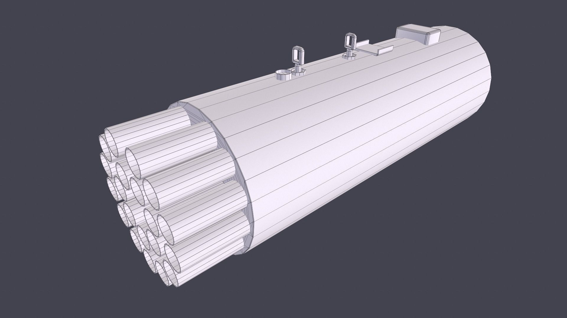 Rockets And Gun Pods Collection Low-poly 3D model_28