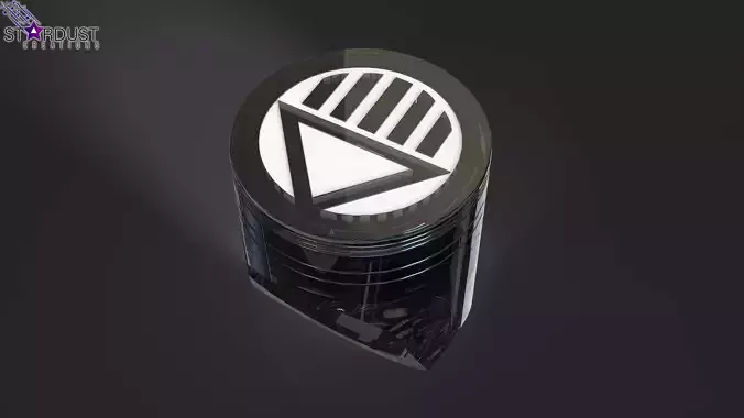 Black Lantern Ring with LED light 3D print model