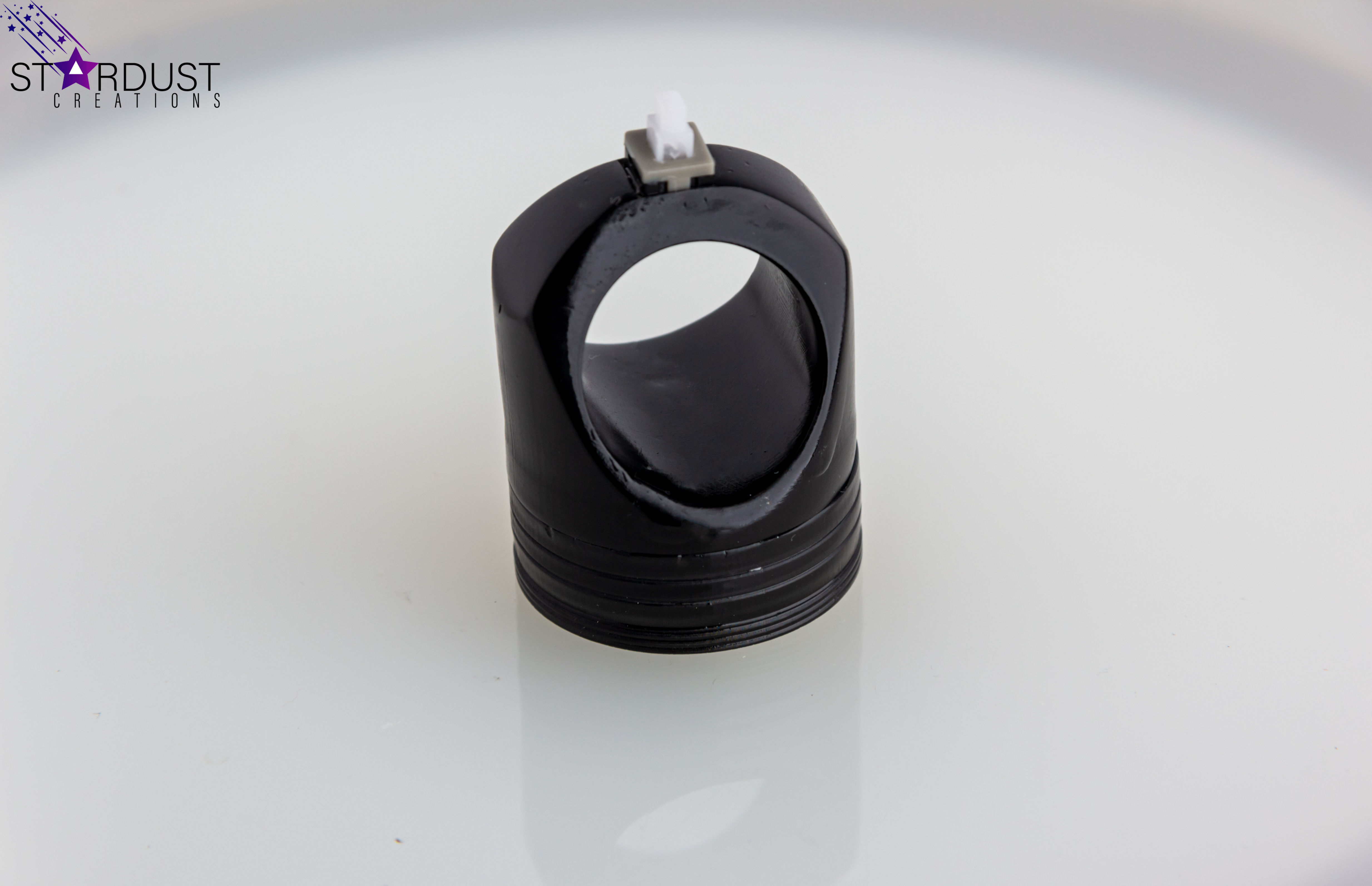 Black Lantern Ring with LED light 3D print model_6