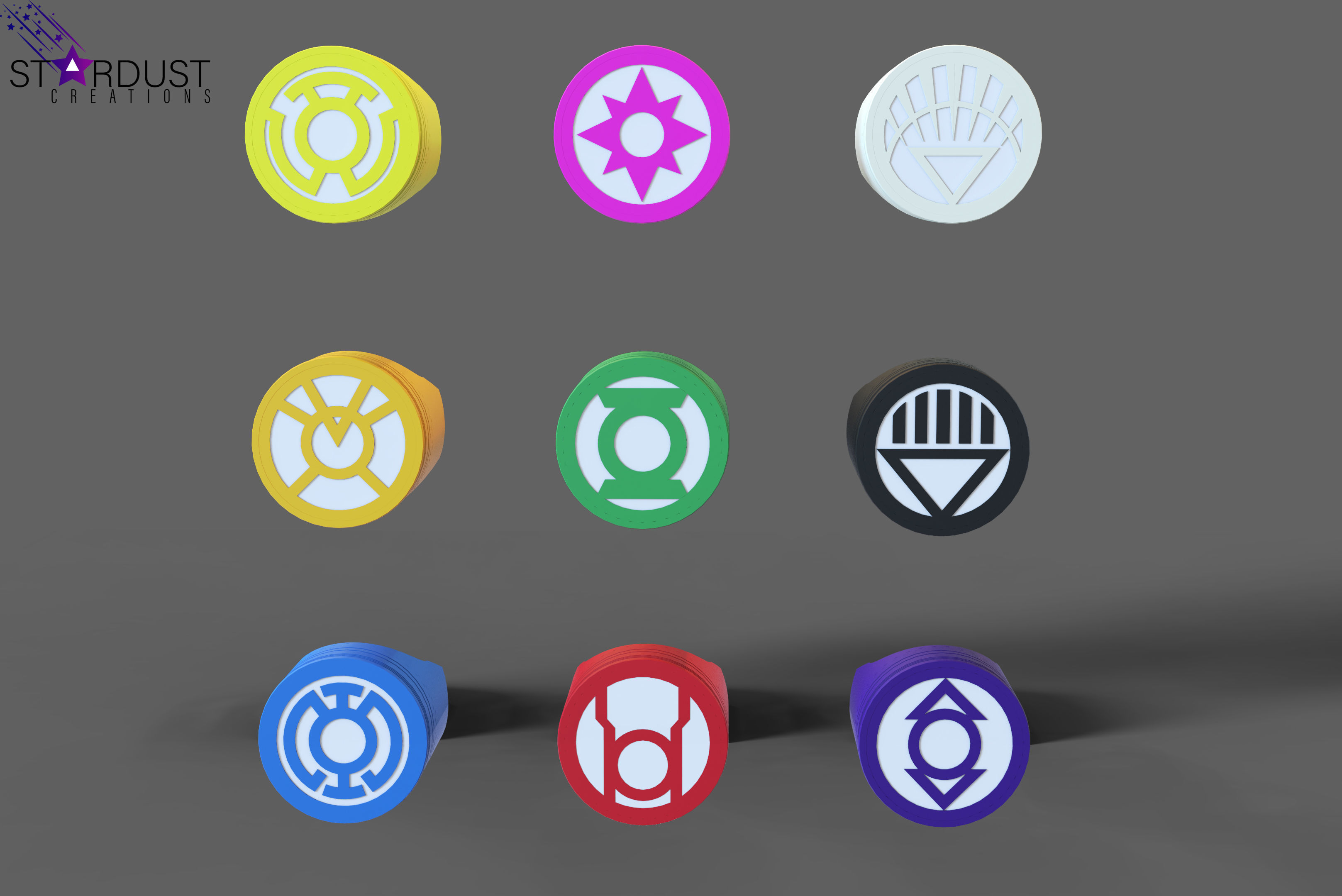 Black Lantern Ring with LED light 3D print model_7