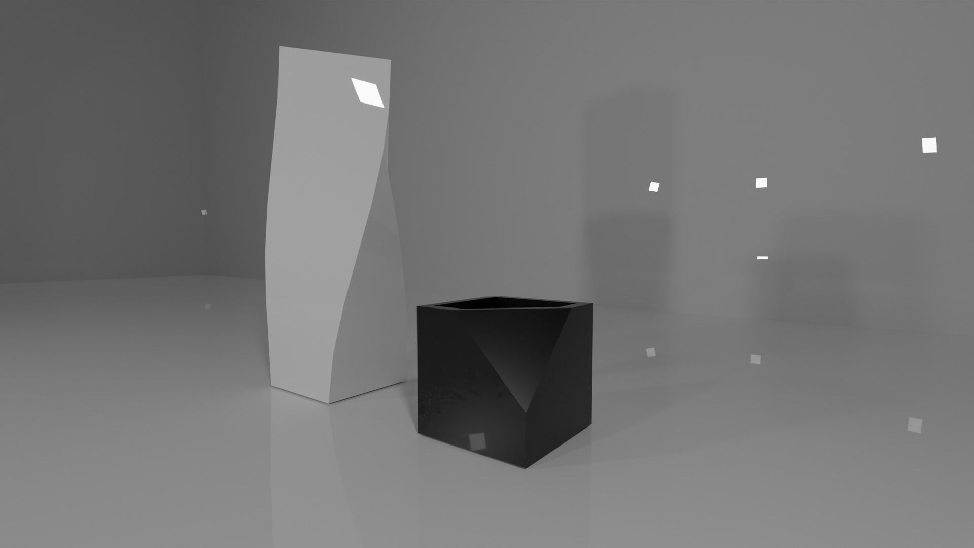 moderen vase  Low-poly 3D model_2