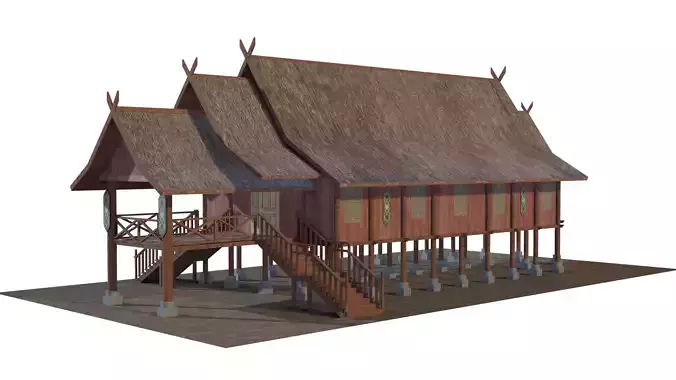 Rumah Adat Betang - Dayak