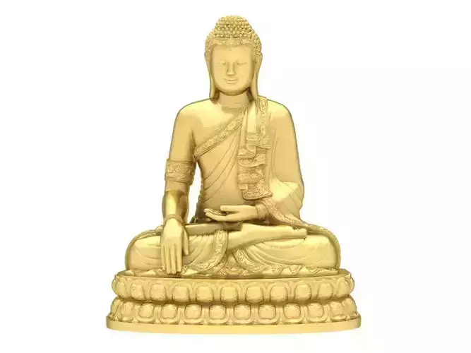 Buddha Sitting on Lotus 3758