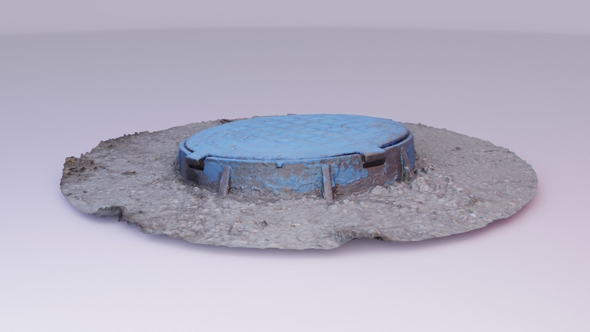 Cover manhole 02 high-poly 3D model_7