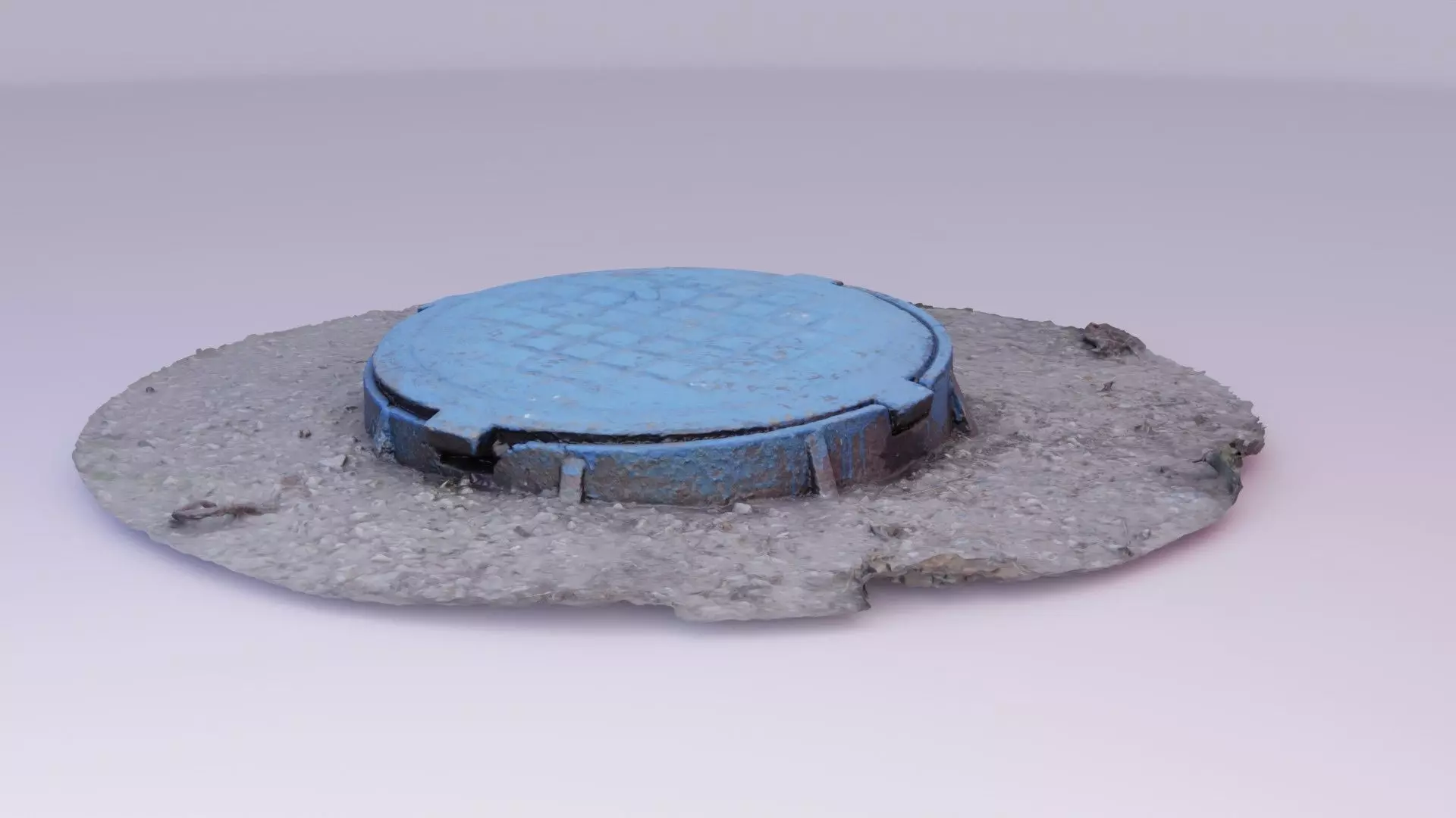 Cover manhole 02 high-poly 3D model_0