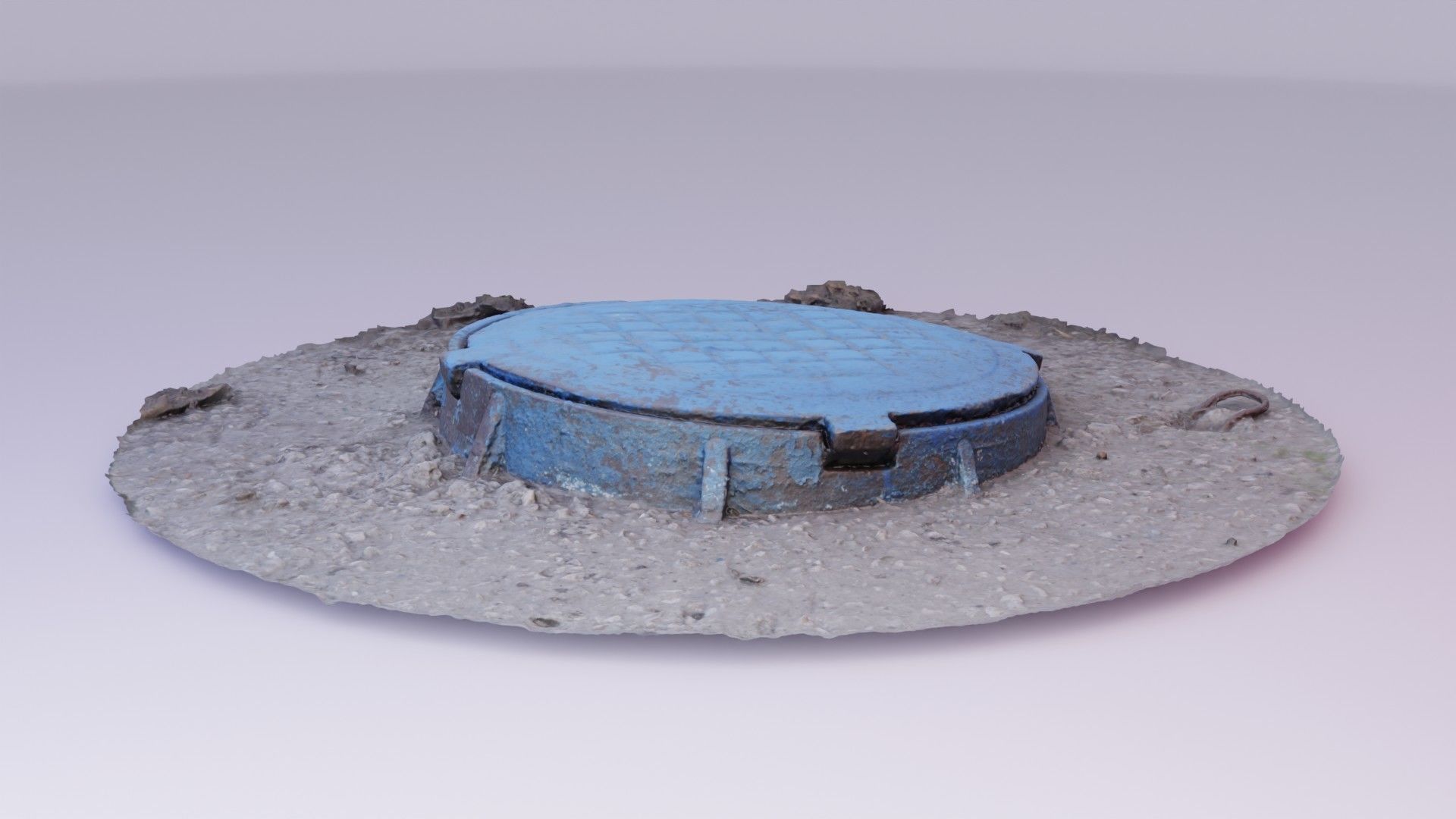 Cover manhole 02 high-poly 3D model_4