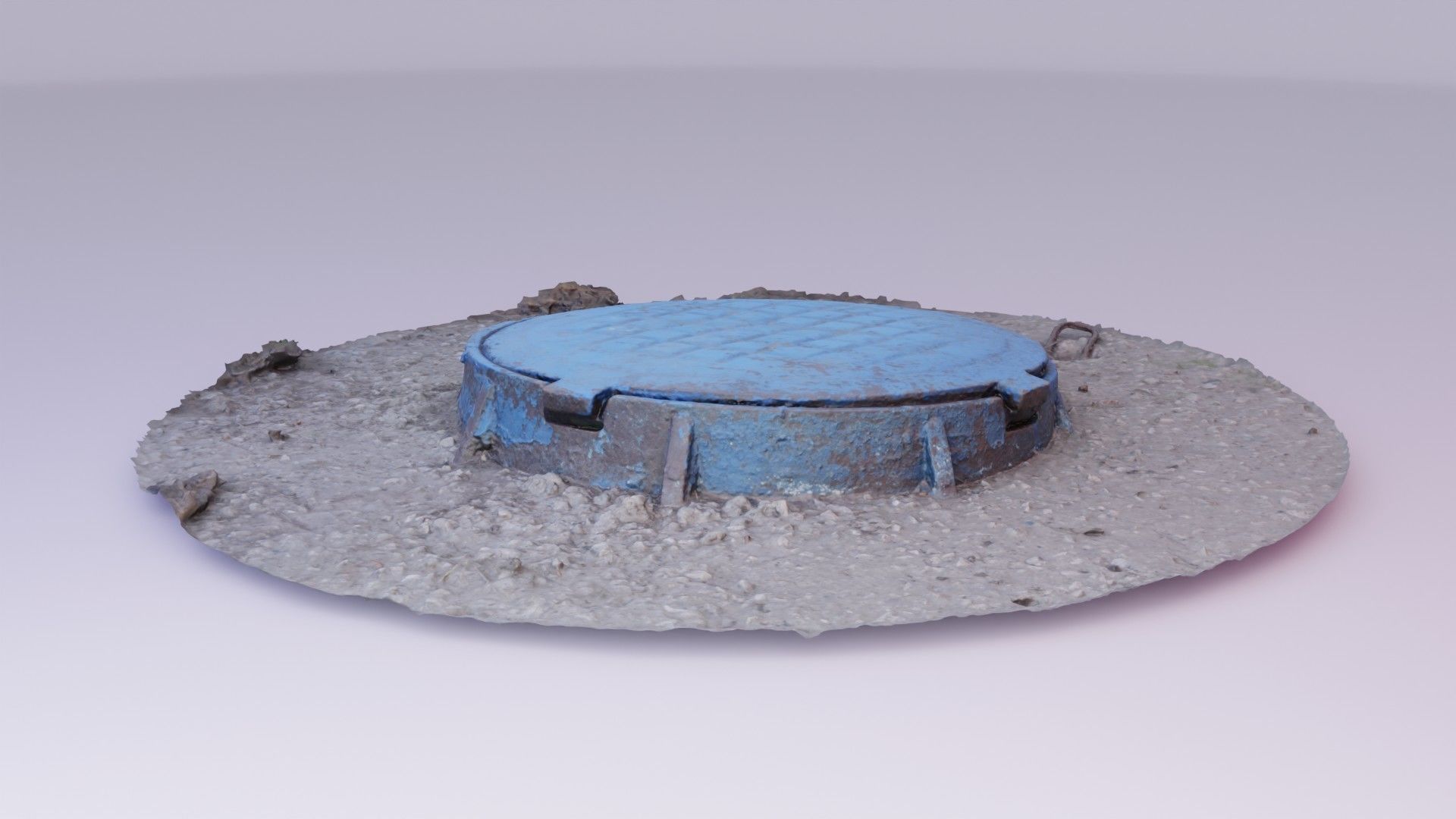 Cover manhole 02 high-poly 3D model_5