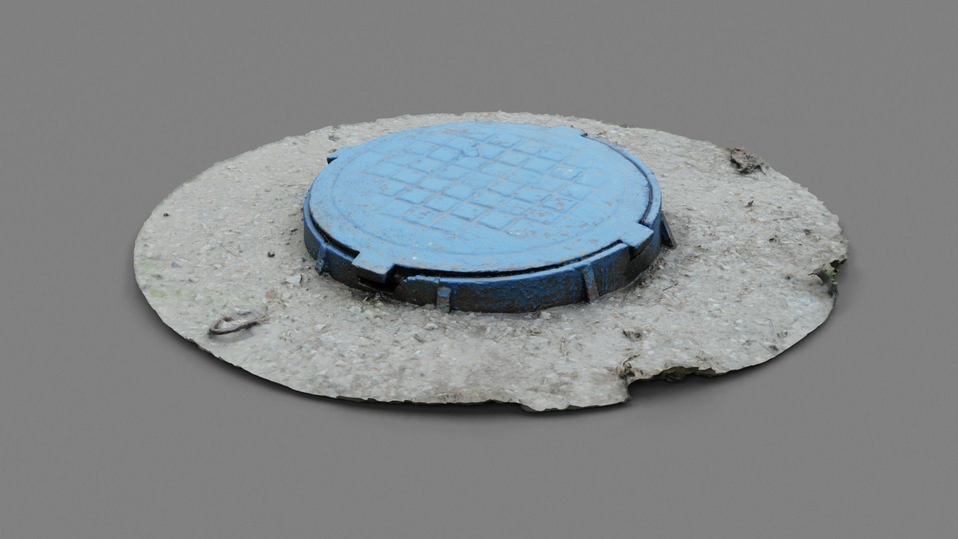 Cover manhole 02 high-poly 3D model_10