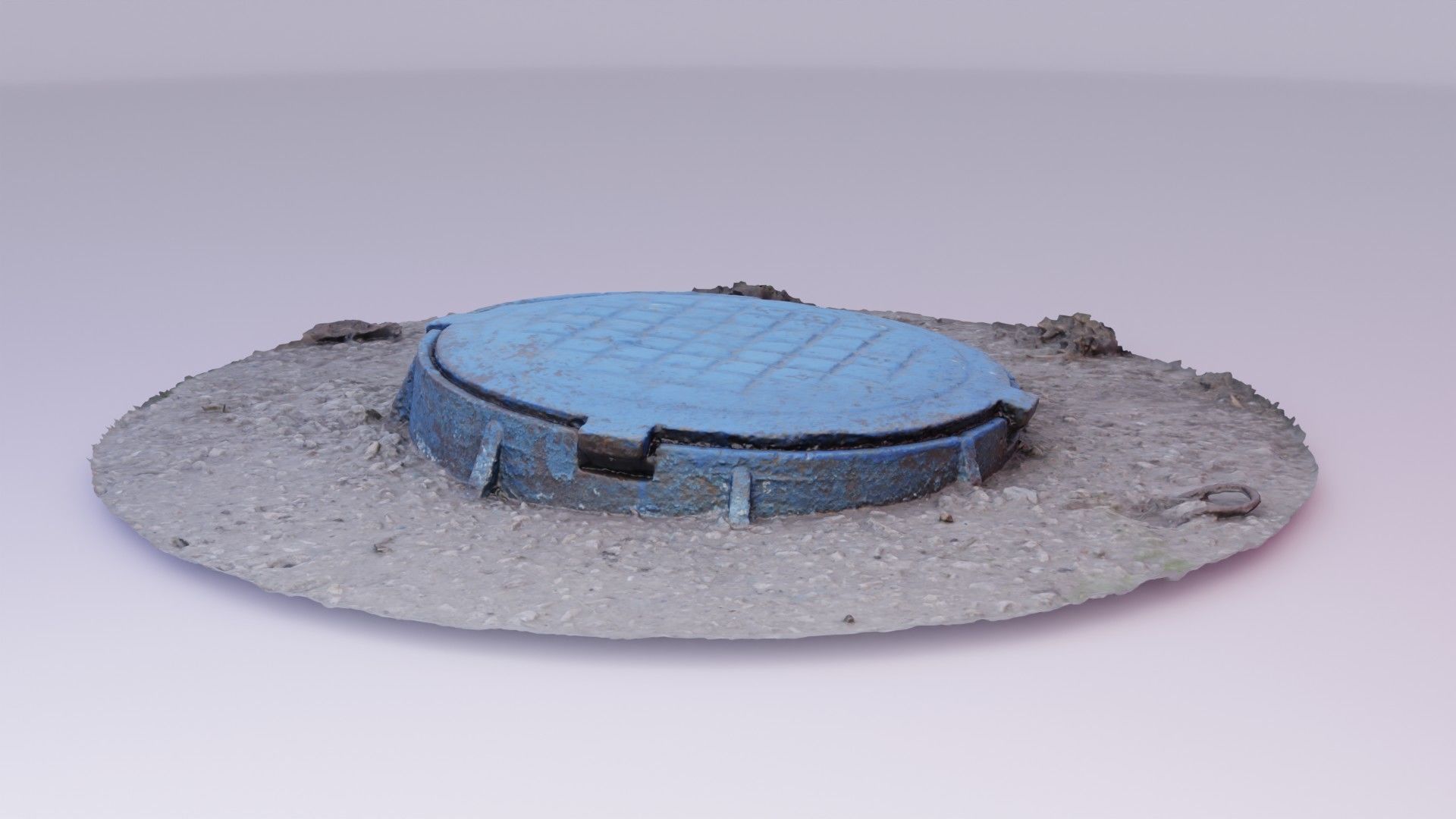Cover manhole 02 high-poly 3D model_3