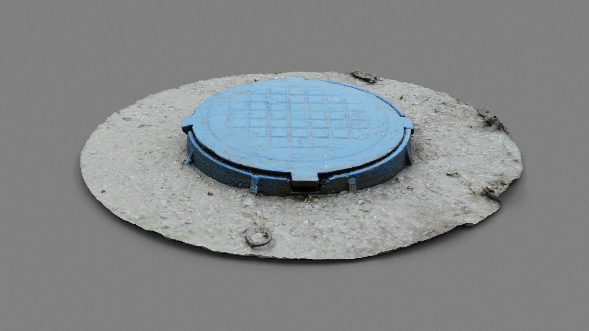 Cover manhole 02 high-poly 3D model_11