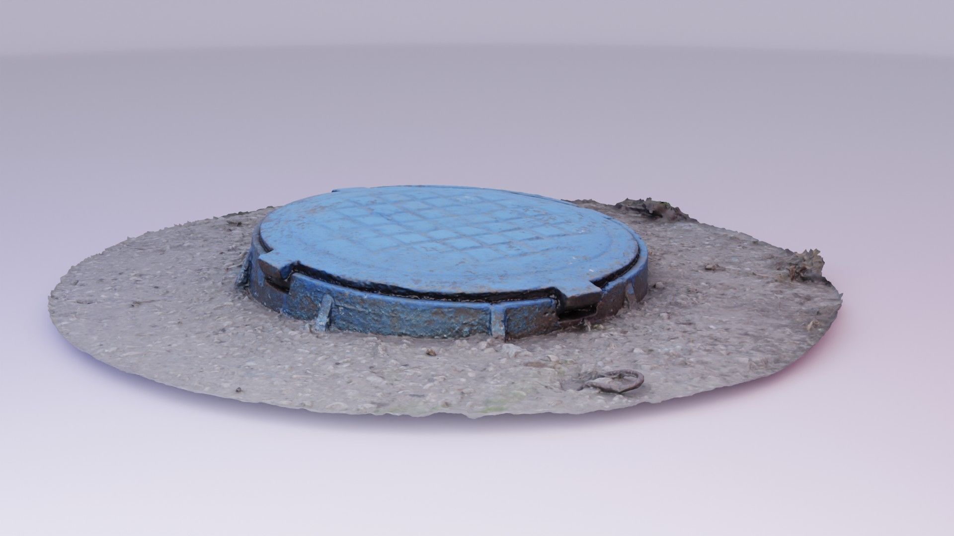 Cover manhole 02 high-poly 3D model_2