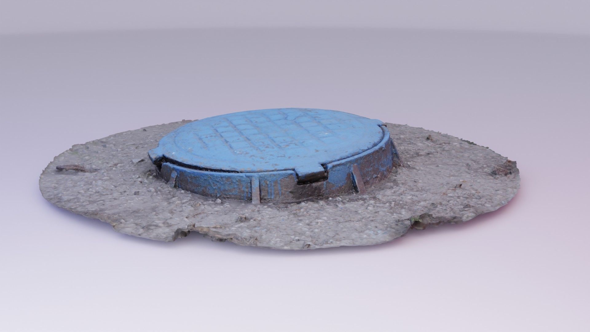 Cover manhole 02 high-poly 3D model_9