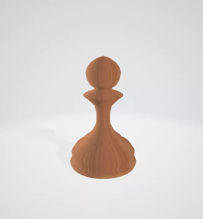 Chessman wooden chess piece 3D print model