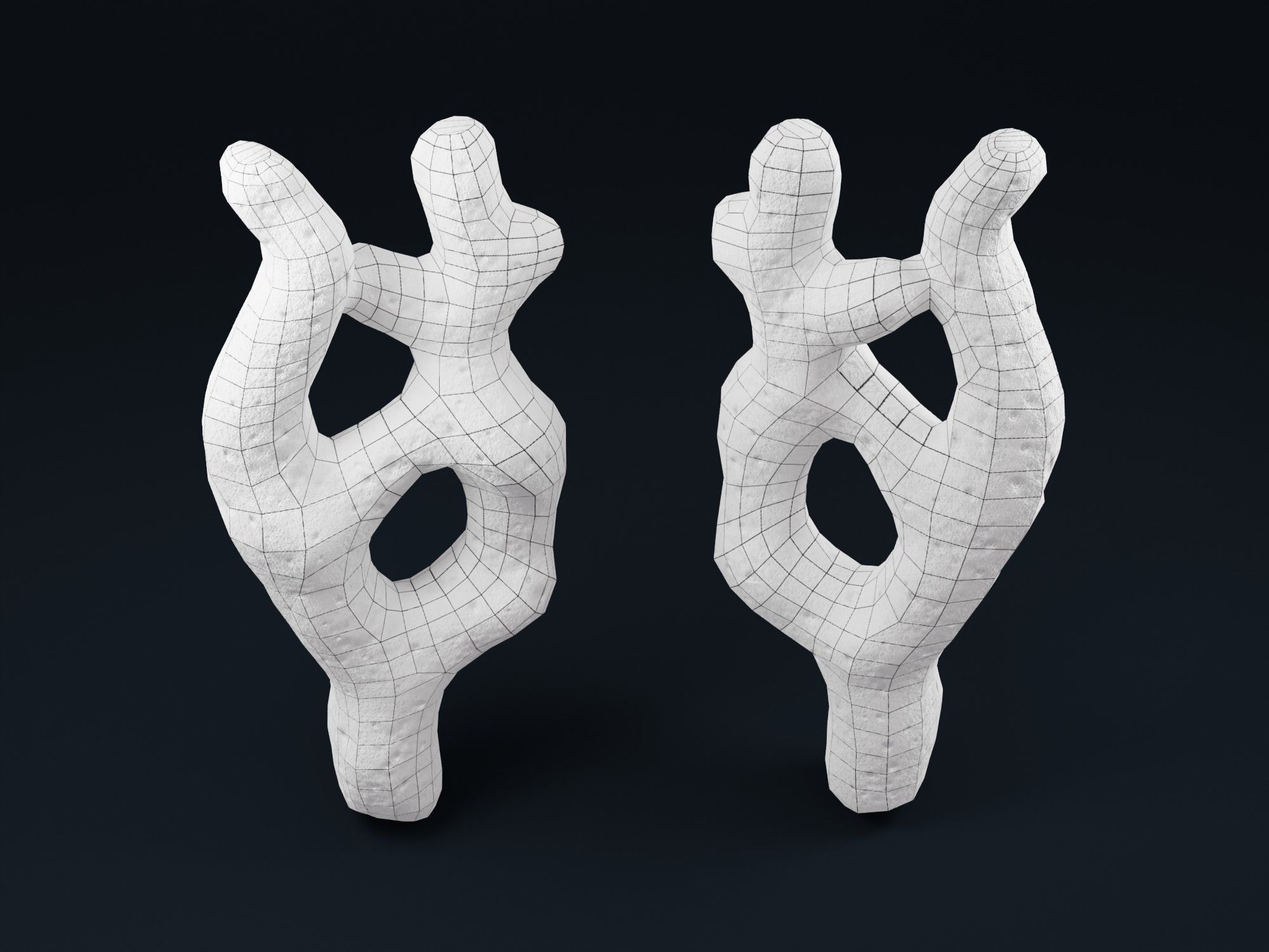 Low Poly Sea Shells Pack with Unreal Engine 5 Project Low-poly 3D model_43