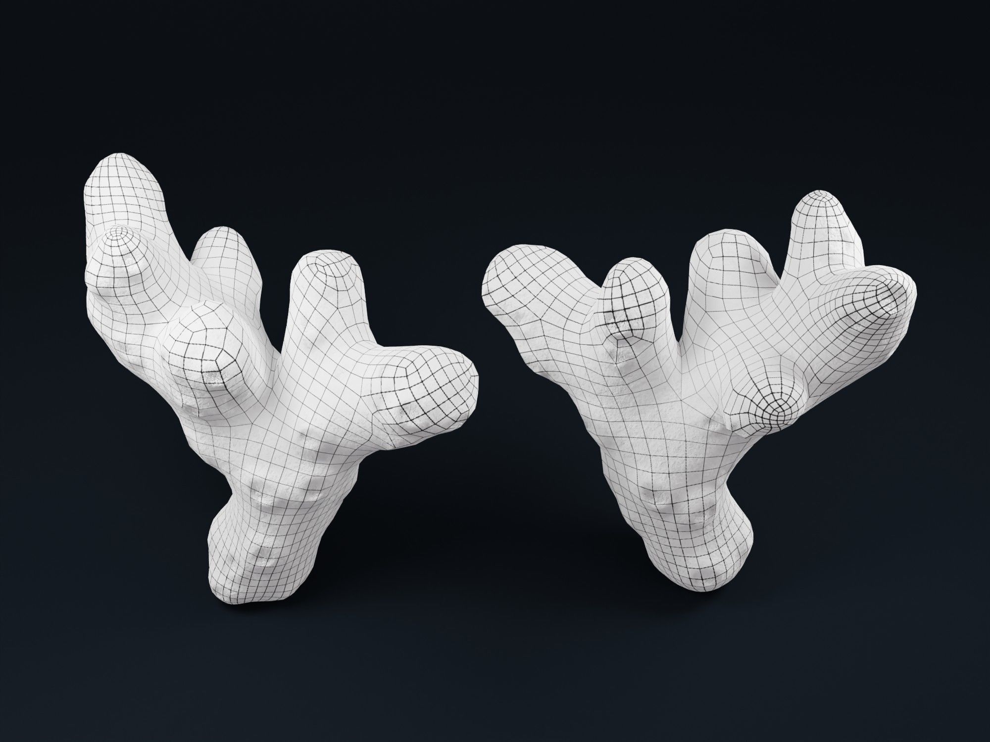 Low Poly Sea Shells Pack with Unreal Engine 5 Project Low-poly 3D model_44