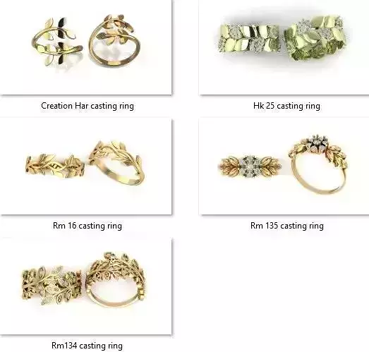 leaf ladies ring 5 collection 