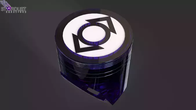 Indigo Lantern Ring with LED light 3D print model
