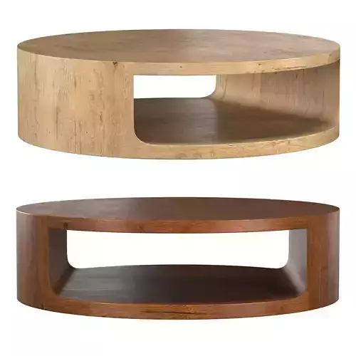 OSLO OPEN ROUND COFFEE TABLE 3D model