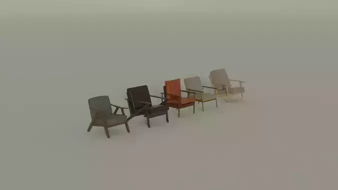 Low Poly Chairs  - Unreal - Unity - Blender Free low-poly 3D model Low Poly Chairs  - Unreal - Unity - Blender Free low-poly 3D model