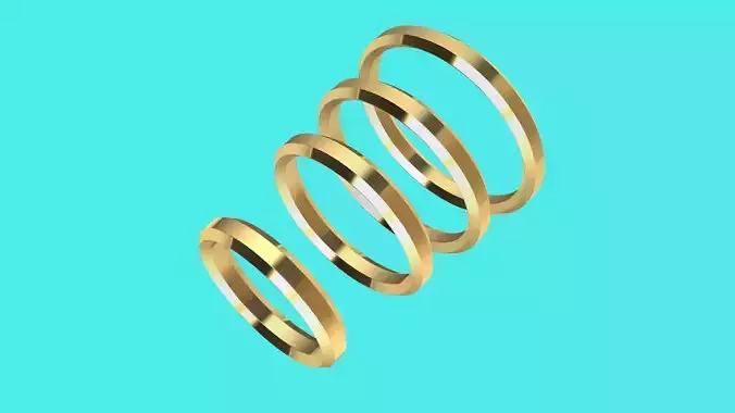 4 sizes wedding band 009 stl verified