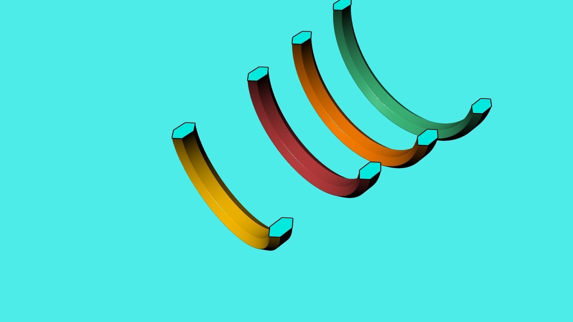 4 sizes wedding band 009 stl verified 3D print model_25