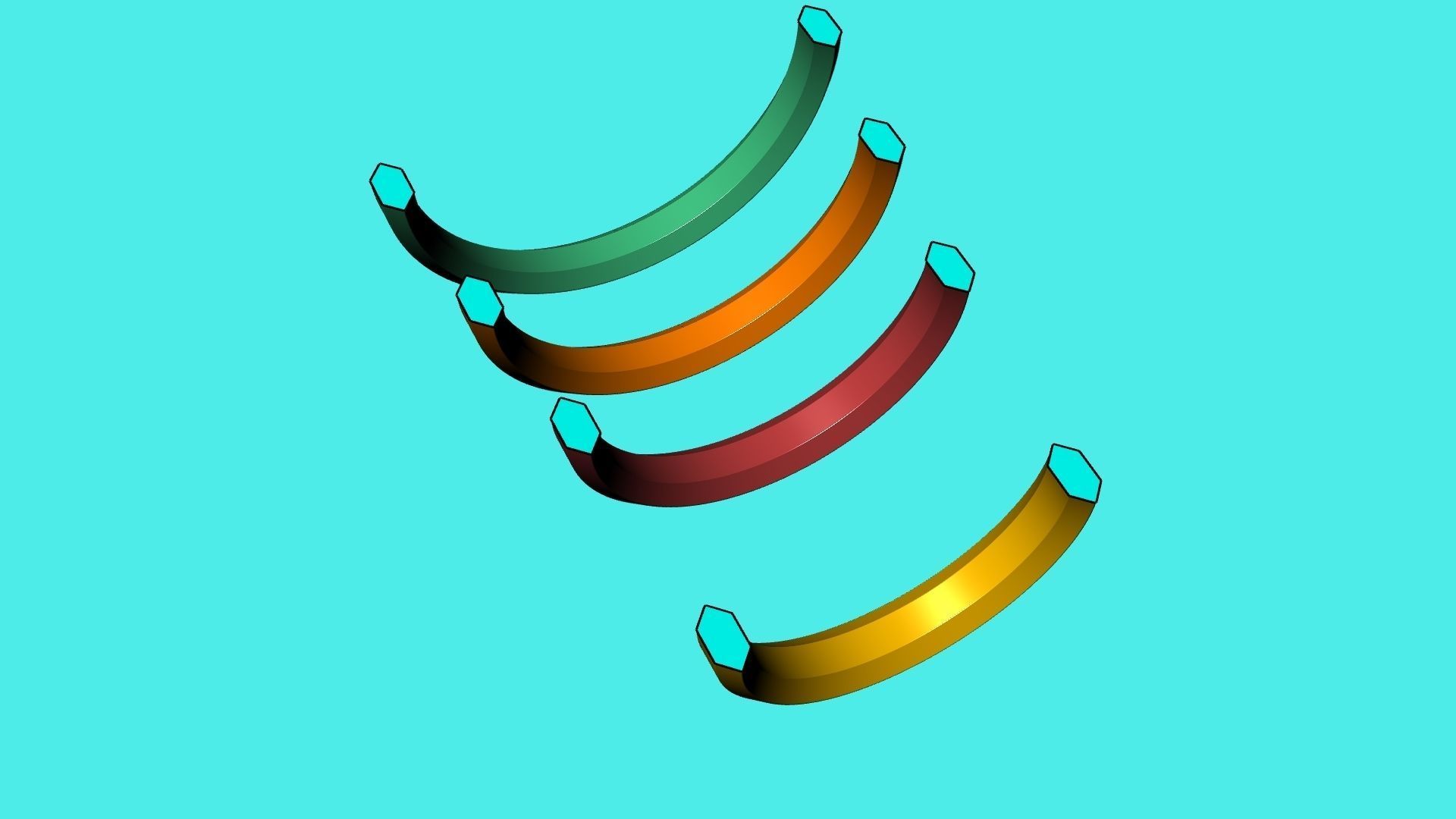 4 sizes wedding band 009 stl verified 3D print model_34