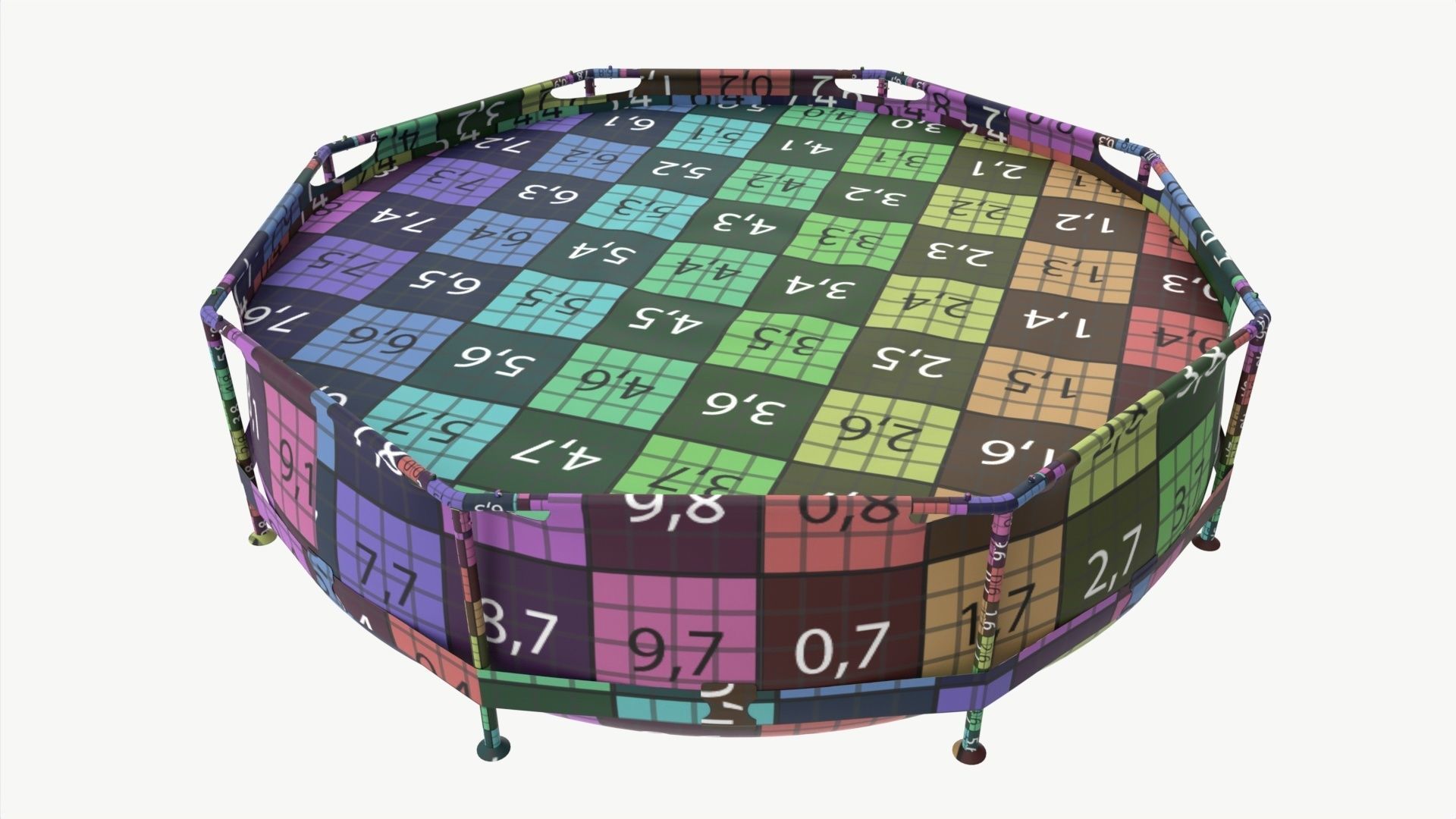 Garden Frame Swimming Pool 3D model_6