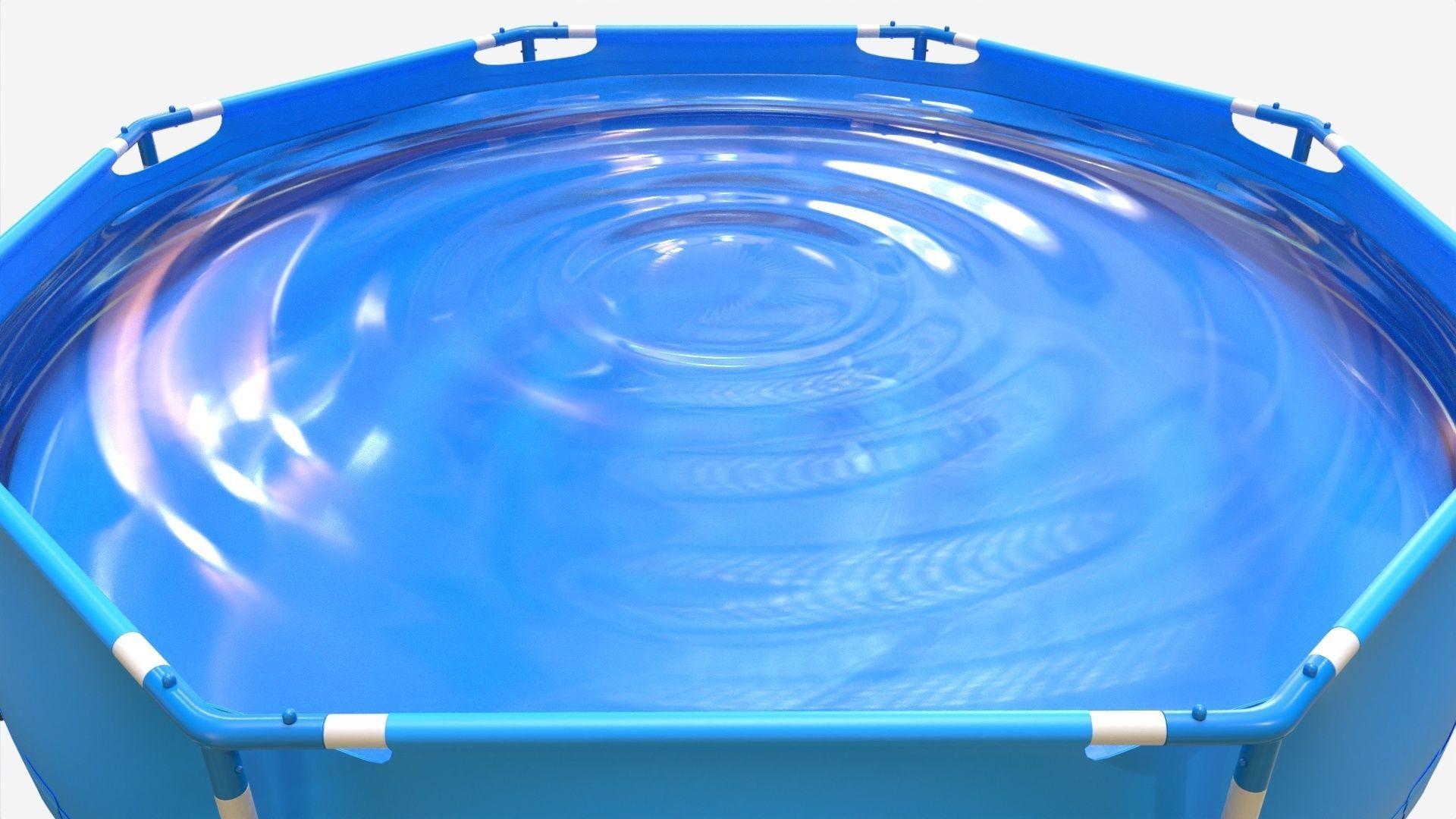 Garden Frame Swimming Pool 3D model_4