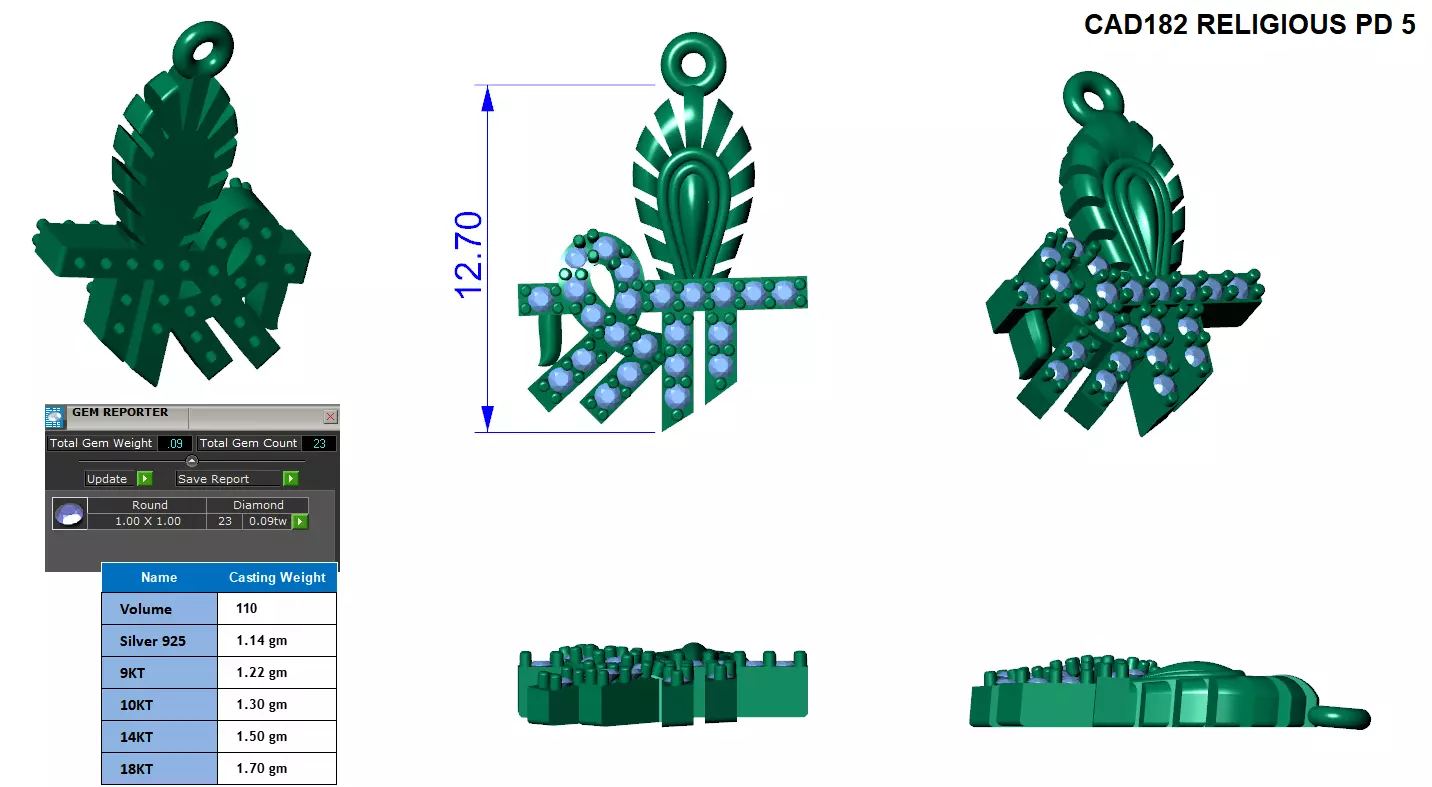 SREE RAM PENDENT  3D print model_0