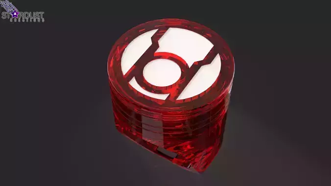 Red Lantern Ring with LED light 3D print model