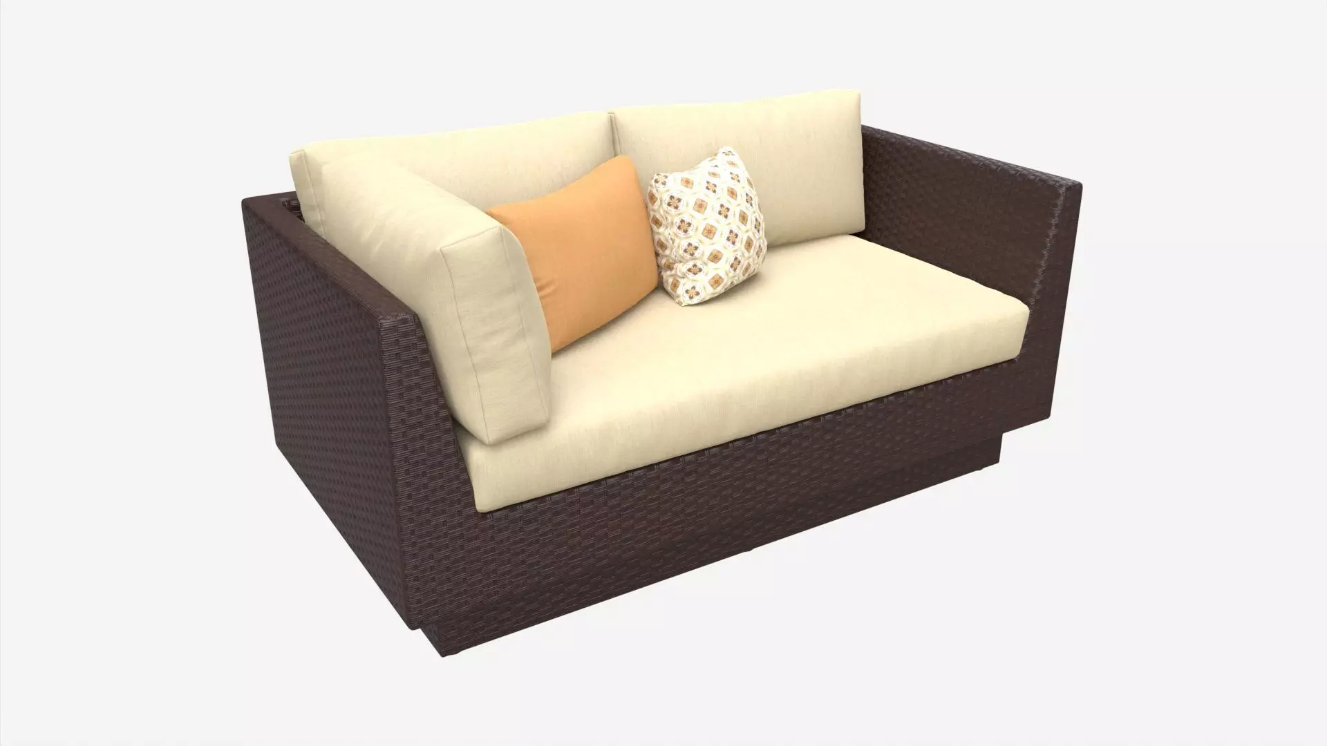 Garden sofa Stella 3D model_0