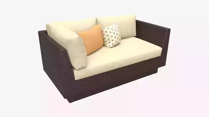 Garden sofa Stella 3D model