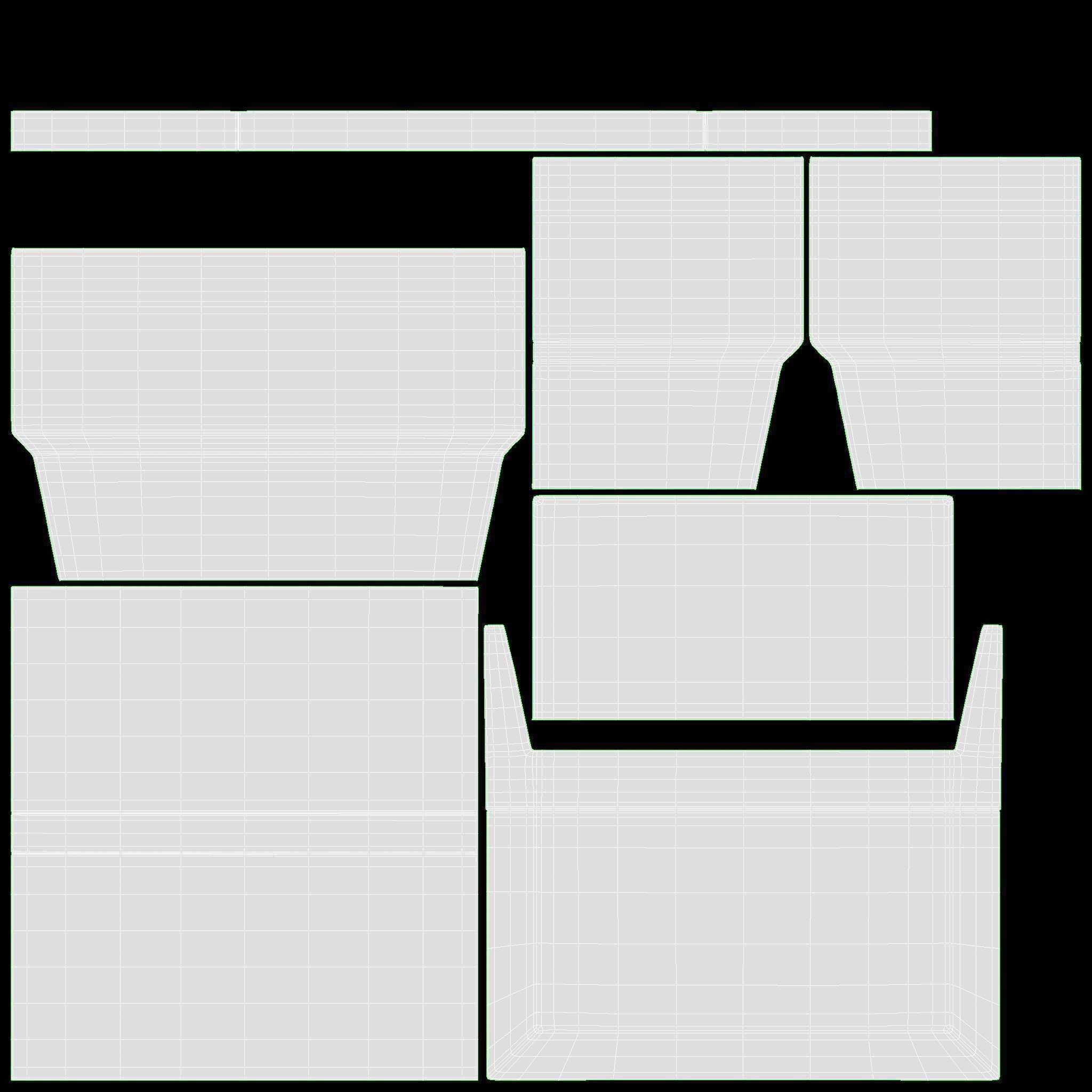 Garden sofa Stella 3D model_7