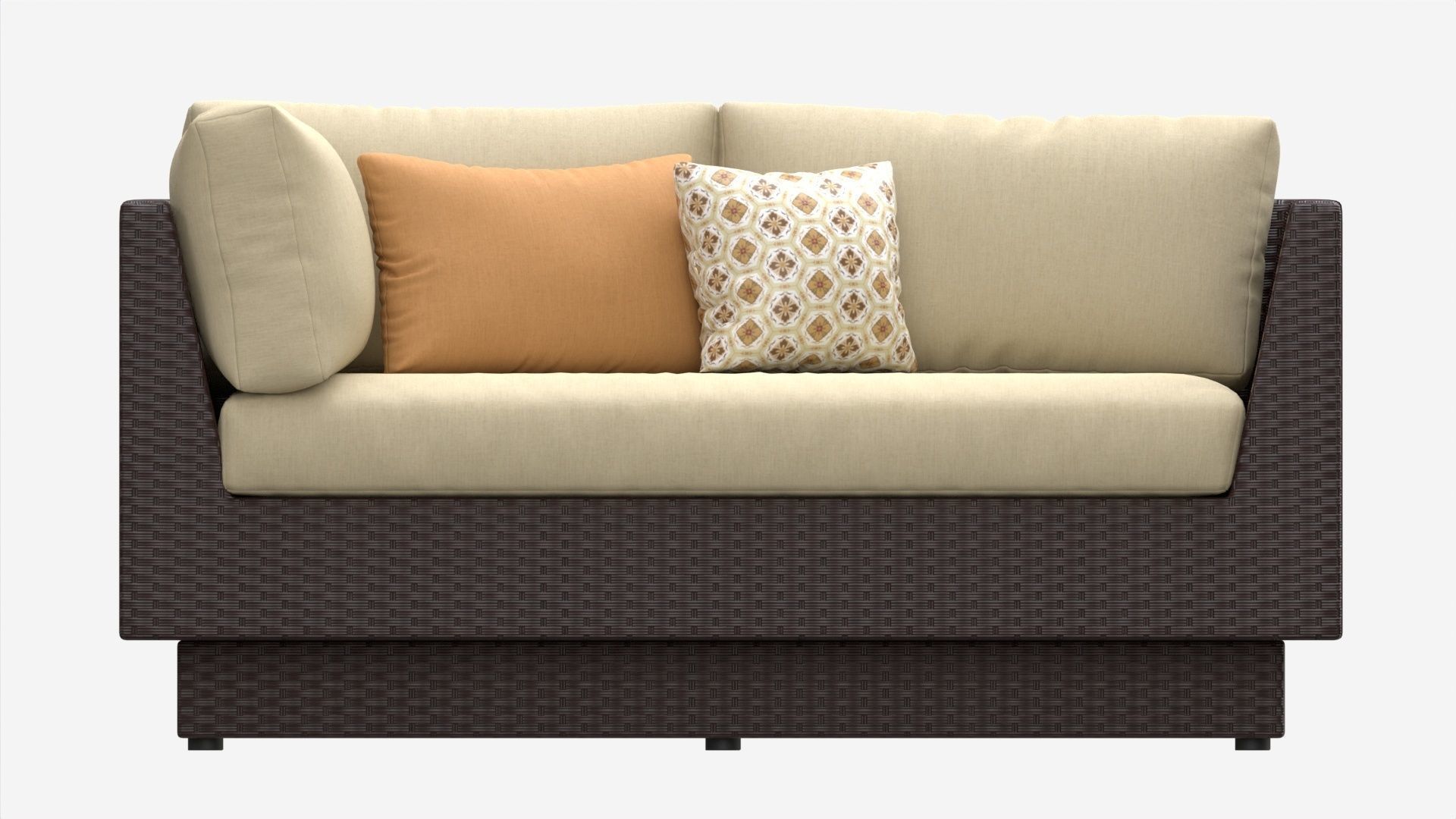 Garden sofa Stella 3D model_4