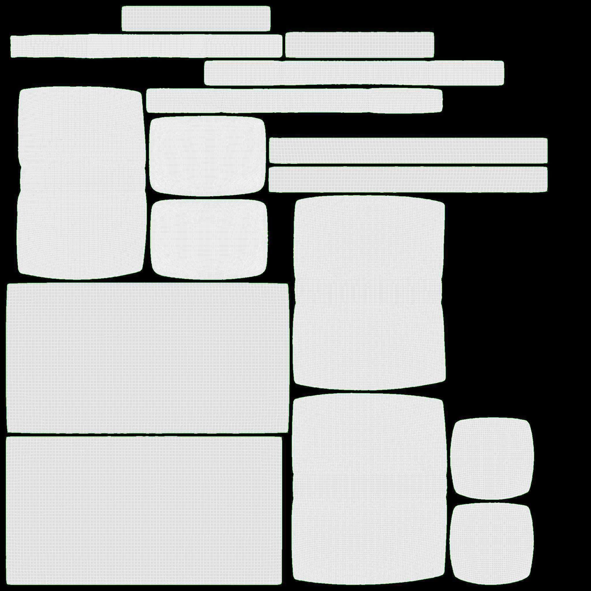 Garden sofa Stella 3D model_8