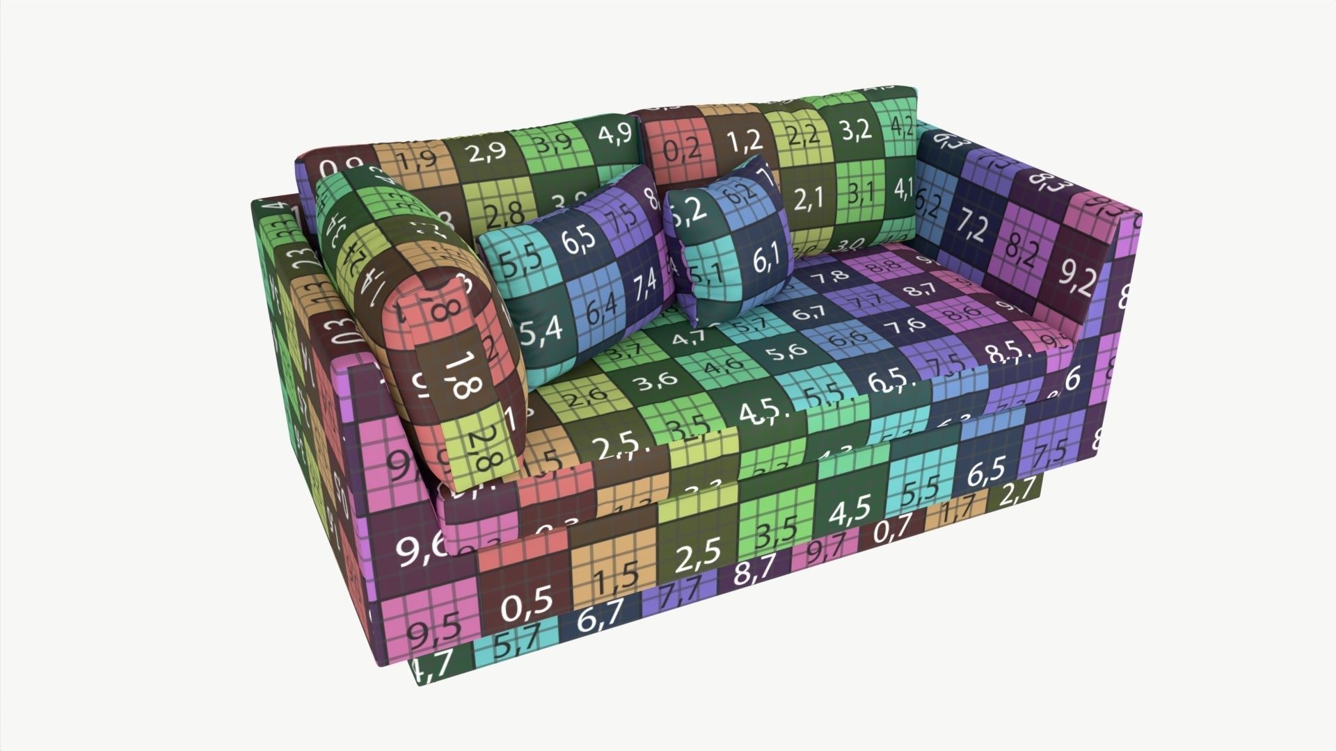 Garden sofa Stella 3D model_6