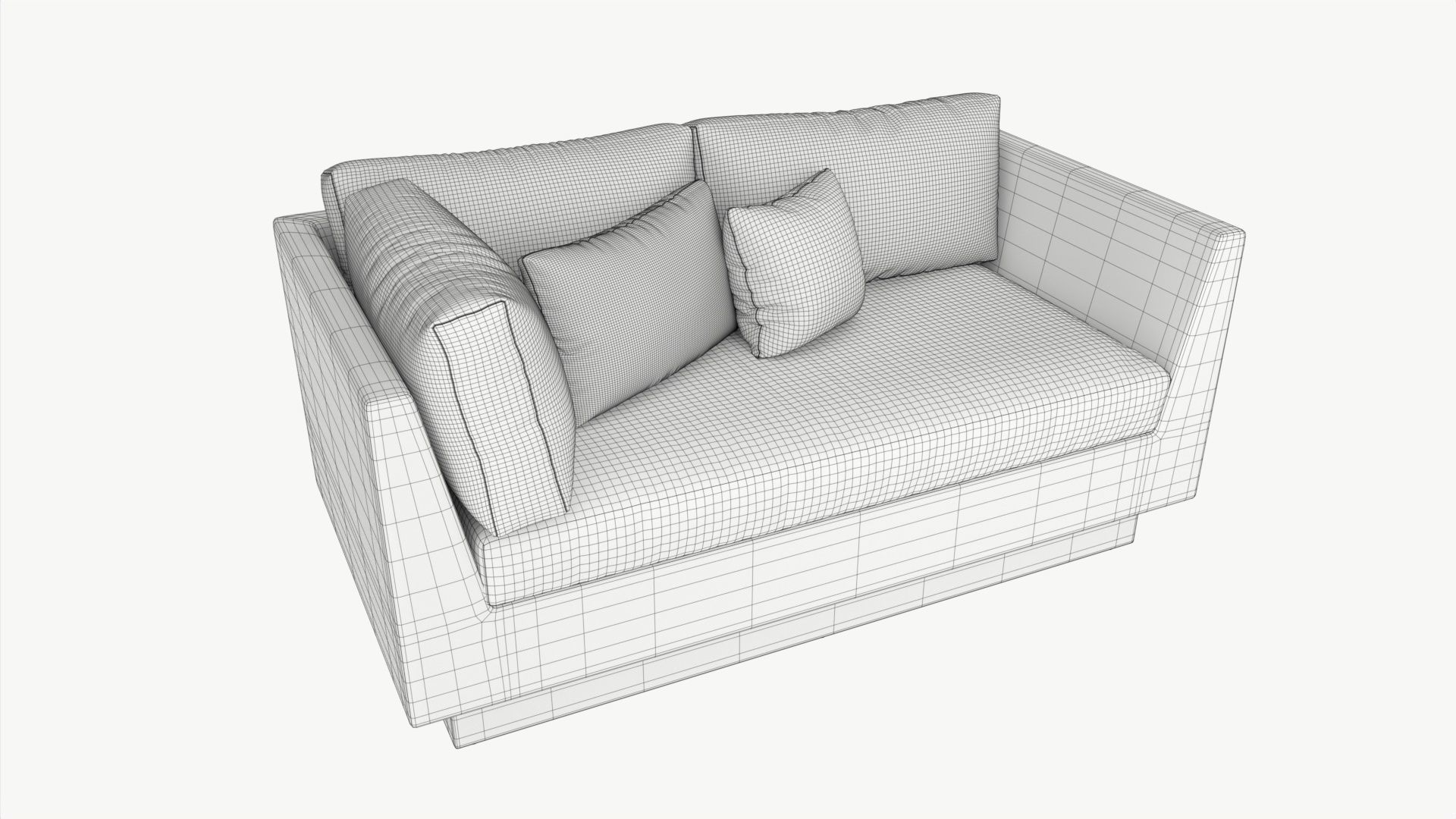 Garden sofa Stella 3D model_5