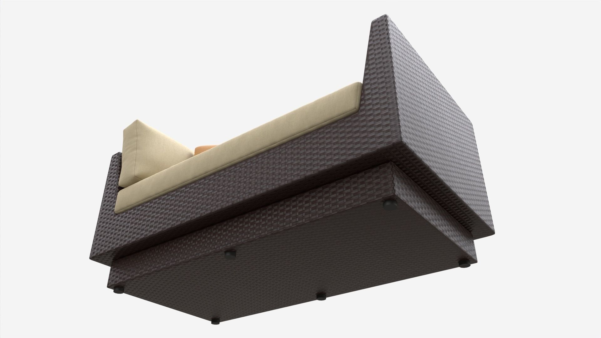 Garden sofa Stella 3D model_3