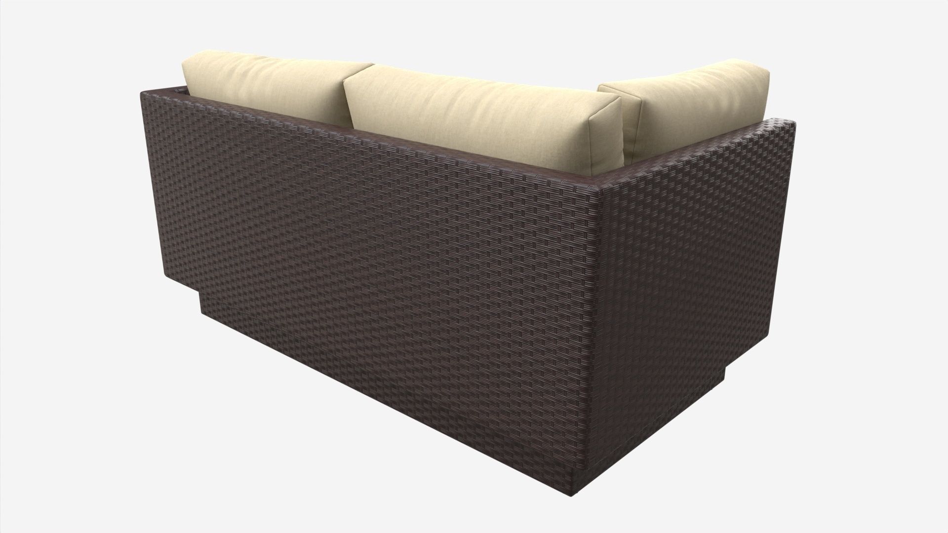 Garden sofa Stella 3D model_1